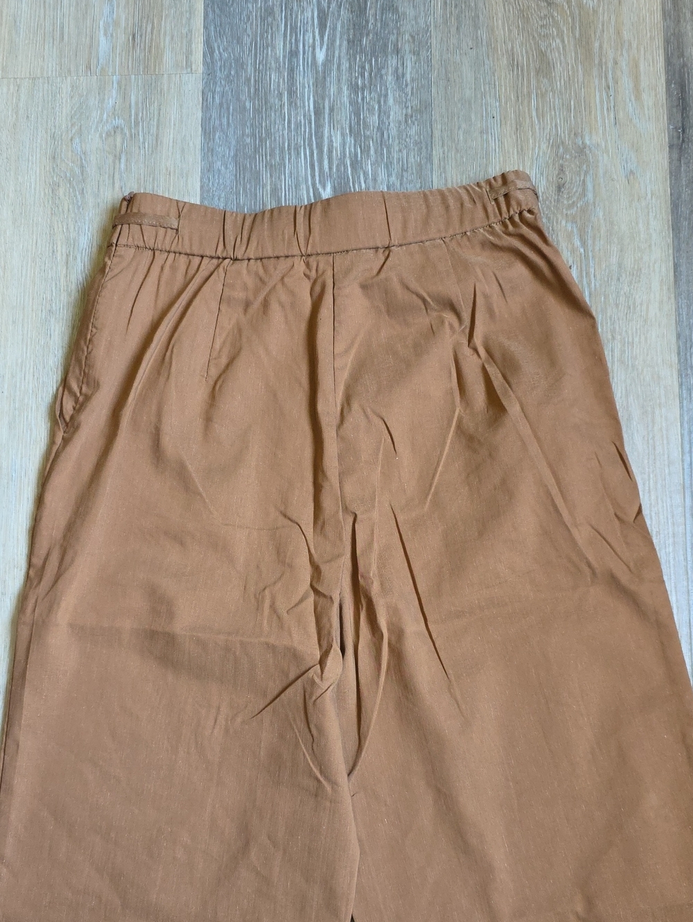 OGL Wide Leg Drawstring Pants — Brown - Picture 15 of 16